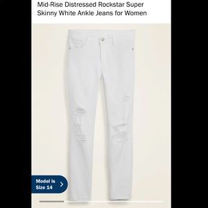 White Distressed Jeans